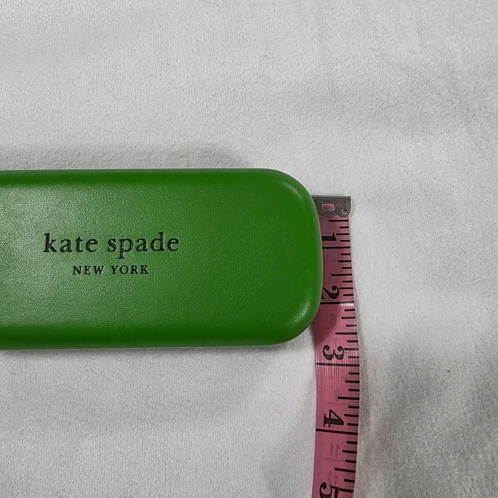 Kate Spade Sunglasses Hard Case Green Black Clam Shell‎ With Microfiber Cloth 7